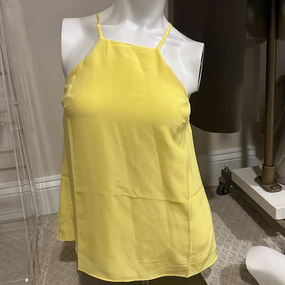 NWT Lilly Pulitzer yellow extra small silk tank top
